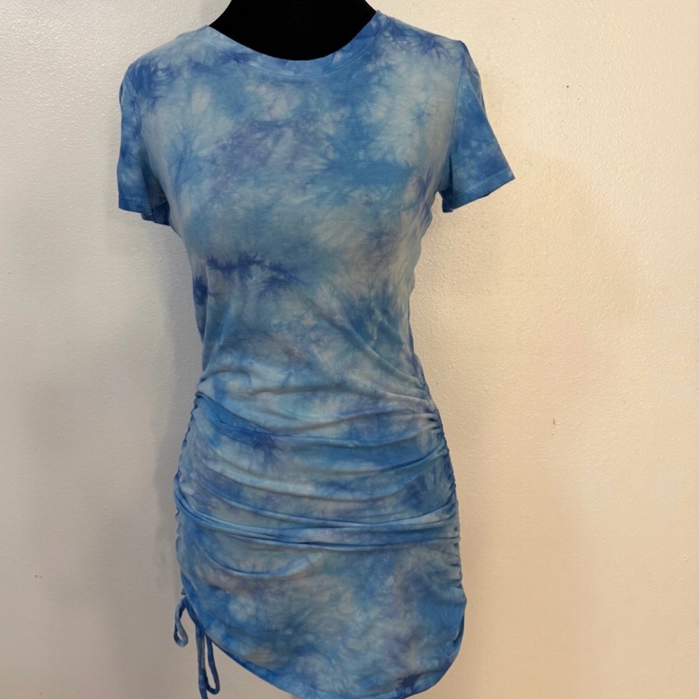 PINK Victoria's Secret Blue Tie-Dye Dress